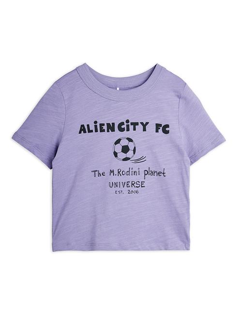 Mini Rodini Alien City Tee Purple  Purple 128/134 cm  Lilla  128/134 cm  Drenge, Piger