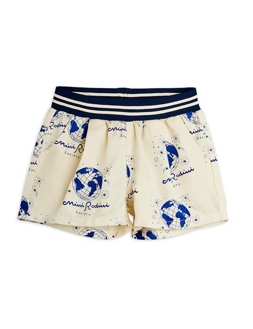 Mini Rodini Society Vævede Shorts White  White 116/122 cm  Hvid  116/122 cm  Drenge, Piger