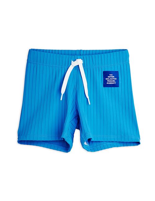 Mini Rodini Travel Agency Patch Badebukser Blue  Blue 116/122 cm  Blå  116/122 cm  Drenge, Piger
