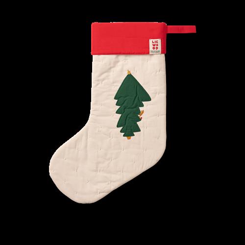 Liewood Basil Julestrømpe Holiday / Sandy  Holiday / Sandy-OS  Beige  One Size  Drenge, Piger
