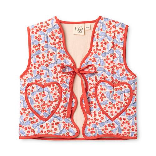 Flöss Debbie Vest Ditsy Floral  Ditsy Floral 110 cm  Rød  110 cm  Piger