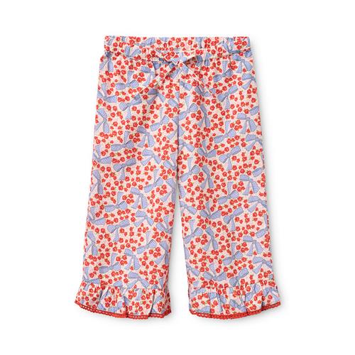 Flöss Debbie Bukser Ditsy Floral  Ditsy Floral 116 cm  Rød  116 cm  Piger