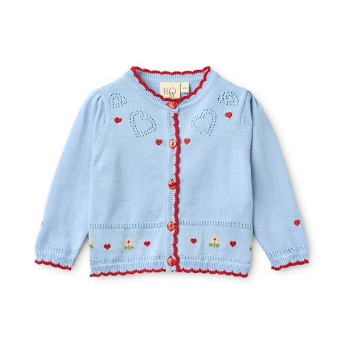 Flöss Blanca Cardigan Blue Sky  Blue Sky 80 cm  Blå  80 cm  Piger