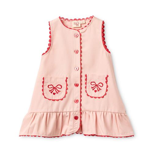 Flöss Elina Kjole Soft Rose  Soft Rose 116 cm  Lyserød  116 cm  Piger