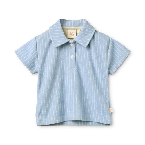 Flöss Nohr Skjorte Bright Blue Stripe  Bright Blue Stripe 116 cm  Blå  116 cm  Drenge
