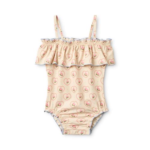 Flöss Coral Badedragt Rosy Heart  Rosy Heart 104 cm  Lyserød  104 cm  Piger