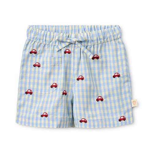 Flöss Albert Shorts Blue Gingham  Blue Gingham 98 cm  Blå  98 cm  Drenge