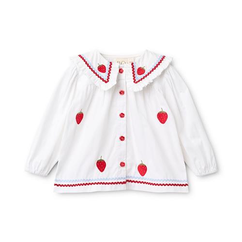 Flöss Manon Bluse White  White 86 cm  Hvid  86 cm  Piger
