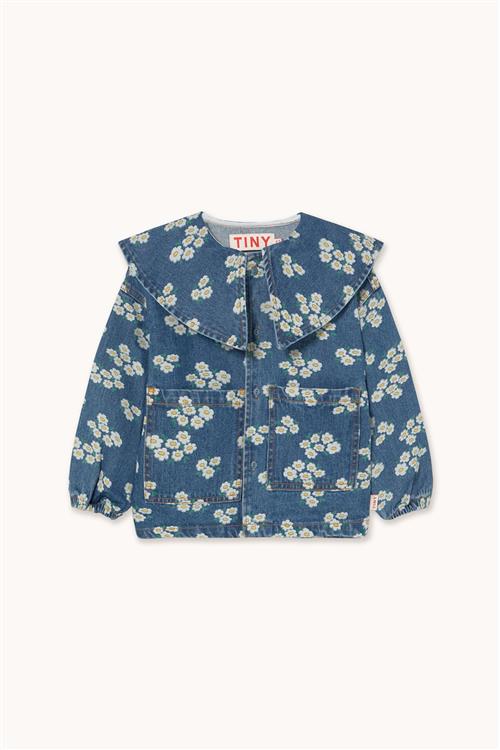 Tinycottons Blossoms Denim-skjorte Medium Wash Denim  Medium Wash Denim 6 Y  Blå  6 år  Piger
