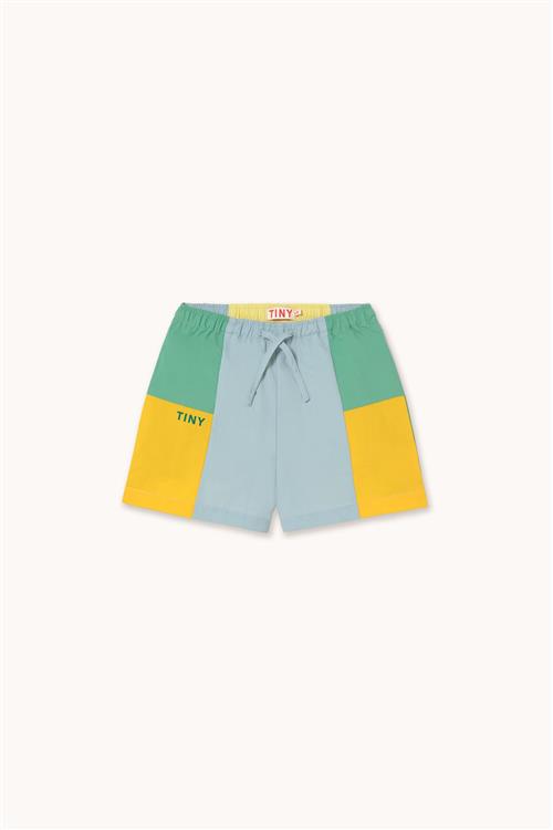 Tinycottons Color Block Vævede Shorts Multicolor  Multicolor 6 Y  Blå  6 år  Drenge