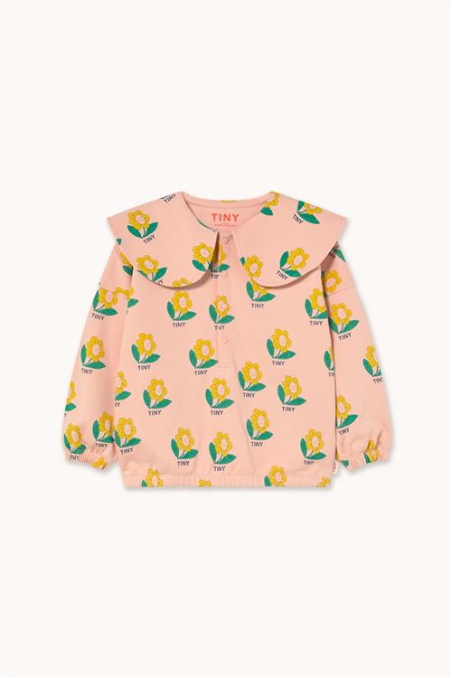 Tinycottons Tiny Flower Sweatshirt Wild Rose  Wild Rose 8 Y  Lyserød  8 år  Piger