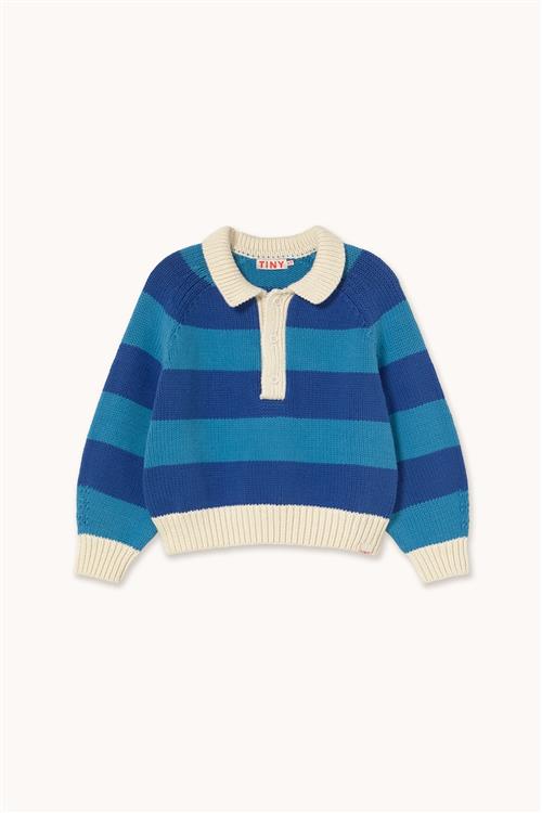 Tinycottons Stripes Sweater Ultramarine  Ultramarine 3 Y  Blå  3 år  Drenge