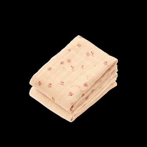 Liewood Lewis Muslin-klud 2-pak Mini Butterfly / Apple Blossom Mix  Mini Butterfly / Apple Blossom Mix-One Size  Rød  One Size  Drenge, Piger