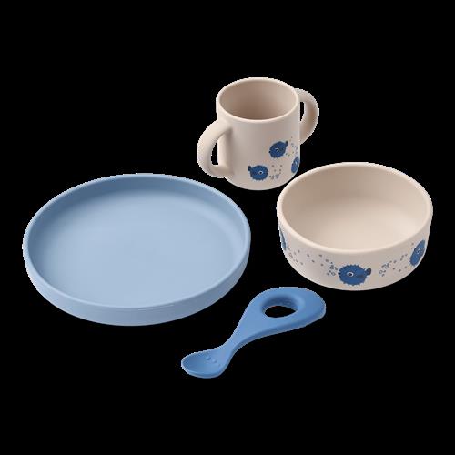 Liewood Vivi Bordservice Med Tryk Pufferfish / Sandy  Pufferfish / Sandy-One Size  Creme  One Size  Drenge, Piger