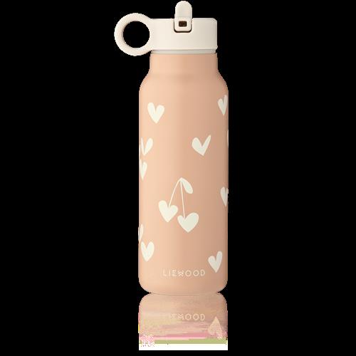 Liewood Falk Vandflaske 350 Ml Sweethearts / Pale Tuscany  Sweethearts / Pale Tuscany-One Size  Beige  One Size  Drenge, Piger
