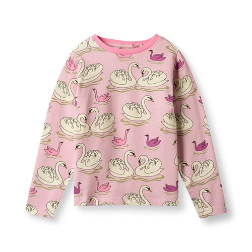 Småfolk Gala Langærmet Top Blush Cream  Blush Cream 4-5 Y  Lyserød  4-5 år  Piger