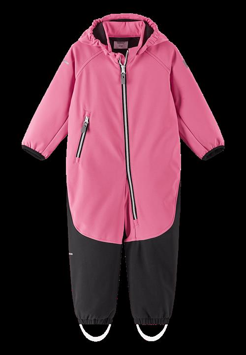 Reima Mjosa Softshell Heldragt Soft Coral  Soft Coral-74 cm  Lyserød  74 cm  Piger