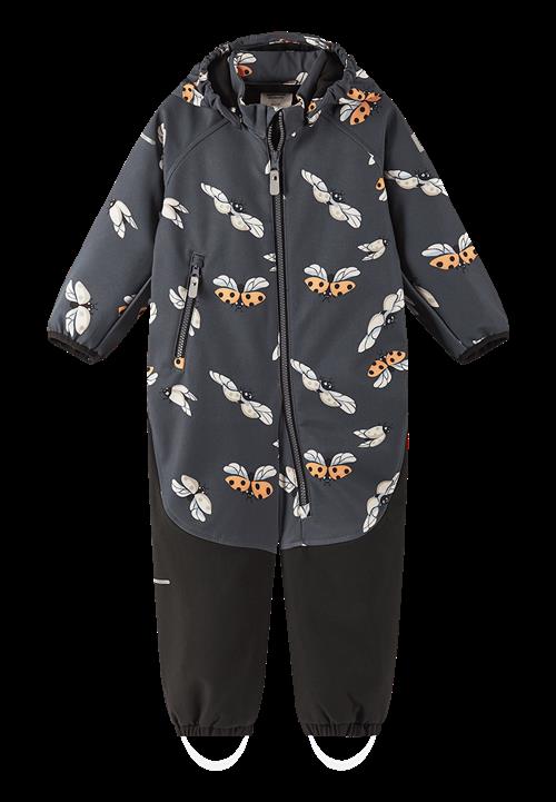 Reima Mjosa Softshell Heldragt Soft Black  Soft Black-86 cm  Sort  86 cm  Drenge, Piger
