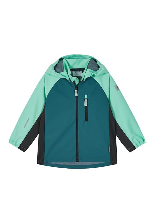 Reima Temppu Softshell Jakke Dark Teal  Dark Teal-92 cm  Blå  92 cm  Drenge, Piger