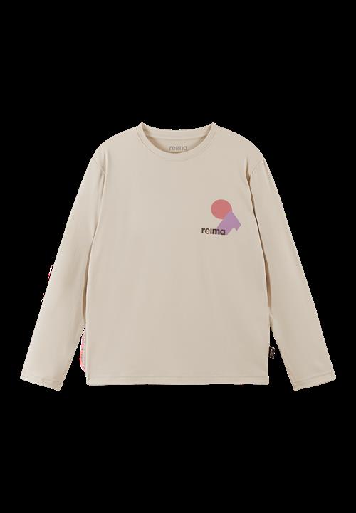 Reima Inista Bugproof Langærmet T-shirt Birch Beige  Birch Beige-104 cm  Brun  104 cm  Drenge, Piger