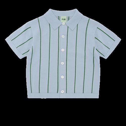 FUB Skjorte Pale Blue/pine  Pale Blue/Pine-130 cm  Blå  130 cm  Piger