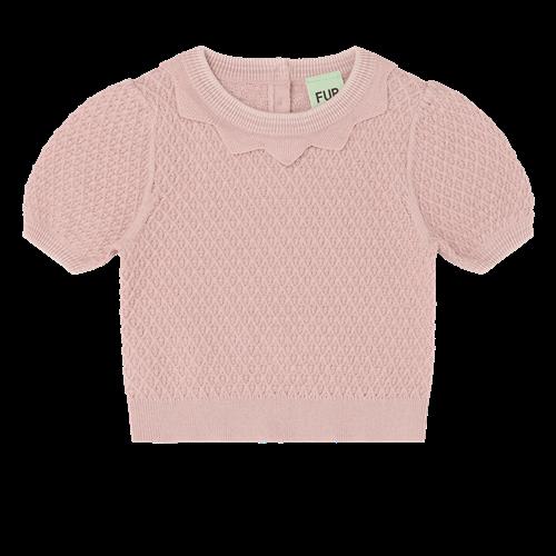 FUB Baby Waffle Tee Pale Rose  Pale Rose-68 cm  Lyserød  68 cm  Piger