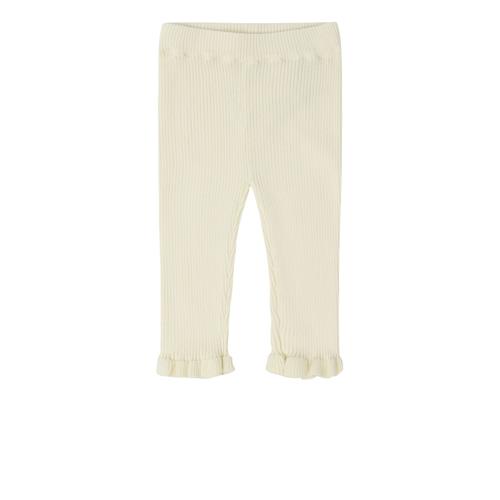 FUB Baby-leggings Med Flæser Ecru  Ecru-92 cm  Creme  92 cm  Piger