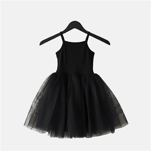 DOLLY by Le Petit Tom Romantic Ballet Tutu-kjole Black  Black-6-8 Y  Sort  6-8 år  Piger