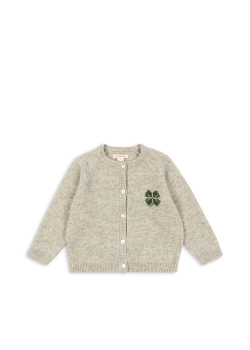 Konges Sløjd Billi Strikket Cardigan Off White Melange  Off White Melange 4 Y  Grå  4 år  Drenge, Piger