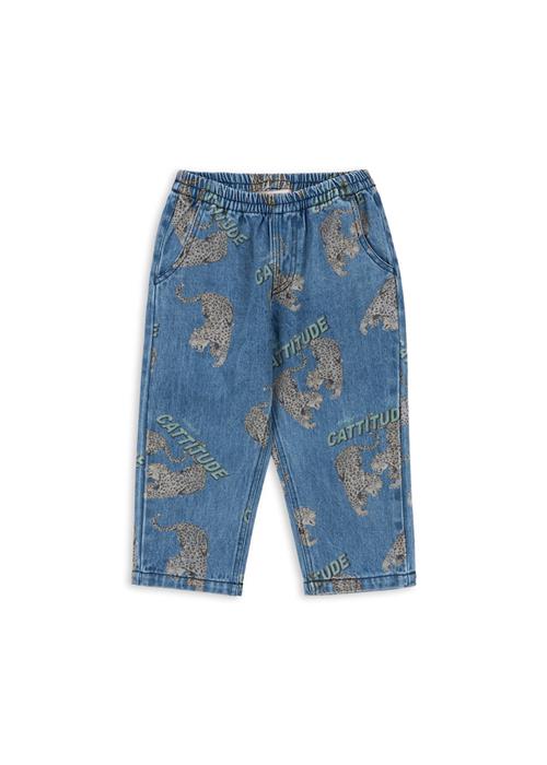Konges Sløjd GOTS Magot Denim-bukser Cattitude  Cattitude 2 Y    2 år  Drenge