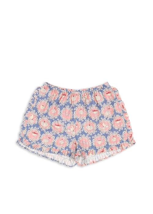 Konges Sløjd GOTS Kim Shorts Med Flæser Snack Time  Snack Time 4 Y  Blå  4 år  Piger