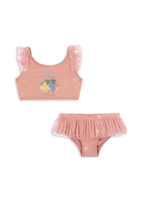 Konges Sløjd Amandine Bikini Powder Pink  Powder Pink 4 Y  Lyserød  4 år  Piger
