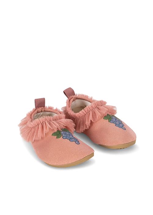 Konges Sløjd Amandine Svømmesko Med Flæser Powder Pink  Powder Pink 32-33 EU  Lyserød  32-33 EU  Piger