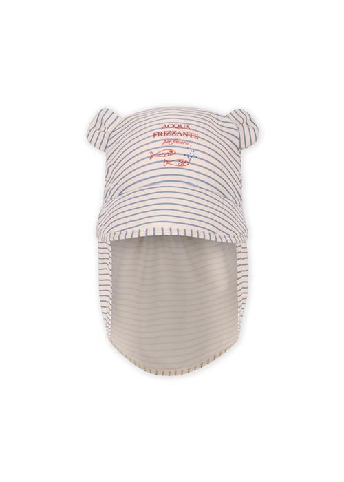 Konges Sløjd Aster Bear Solhat Stripe Bluie  Stripe Bluie 6-9 months  Blå  6-9 måneder  Drenge, Piger