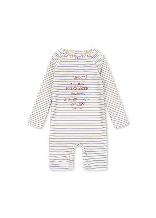 Konges Sløjd Aster Badedragt Stripe Bluie  Stripe Bluie 4 Y  Blå  4 år  Drenge