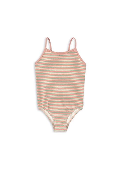 Konges Sløjd Bowwow Badedragt Blush Stripe  Blush Stripe 12 months  Lyserød  12 måneder  Piger