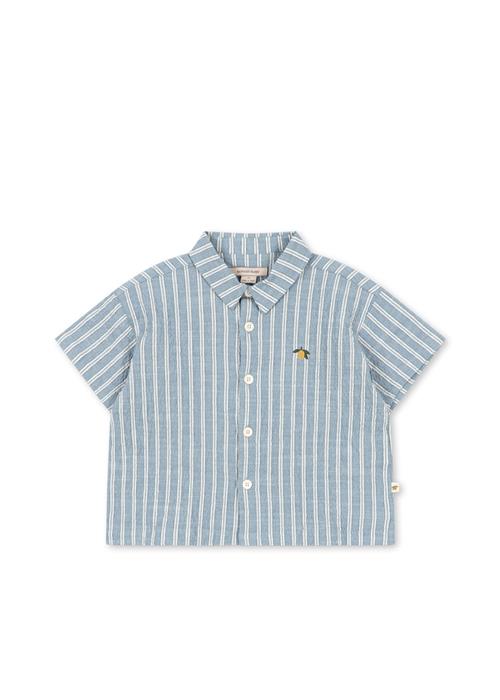 Konges Sløjd GOTS Elliot Skjorte Trio Bleu Stripe  Trio Bleu Stripe 5-6 Y  Blå  5-6 år  Drenge
