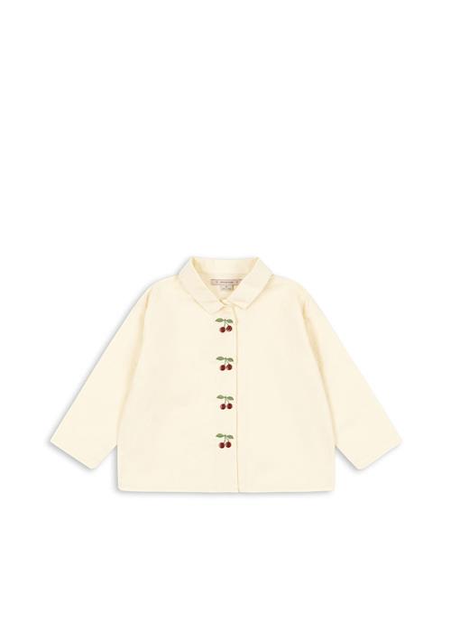 Konges Sløjd GOTS Evia Cherry Skjorte Cloud Cream  Cloud Cream 7-8 Y  Creme  7-8 år  Piger