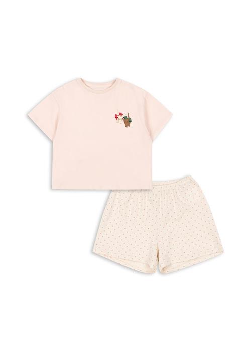 Konges Sløjd GOTS Famo Box T-shirt Og Shorts Pirouette Dot Creole Pink  Pirouette Dot Creole Pink 7-8 Y  Lyserød  7-8 år  Piger
