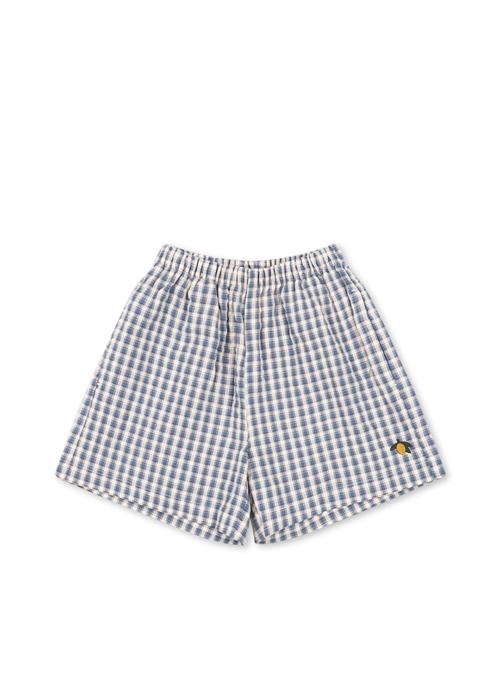 Konges Sløjd GOTS Kim Shorts Captains Check  Captains Check 3 Y  Blå  3 år  Drenge