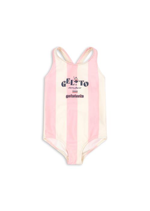 Konges Sløjd Pomia Badedragt Candy Rose Stripe  Candy Rose Stripe 18 months  Lyserød  18 måneder  Piger