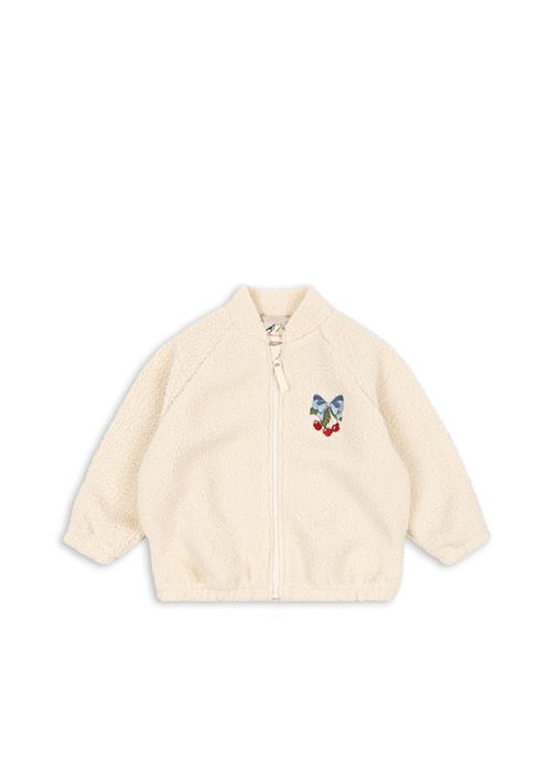 Konges Sløjd Jazz Teddy-jakke White Smoke  White Smoke 18 months  Hvid  18 måneder  Drenge, Piger