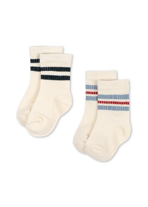 Konges Sløjd Act 2-pak Sokker Optic White  Optic White 25-28 EU  Hvid  25-28 EU  Drenge, Piger