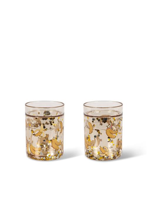 Konges Sløjd 2-pak Glitterkopper Let's Go Bananas  Let'S Go Bananas One Size  Gul  One Size 3+ Years Drenge, Piger