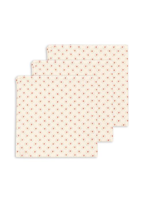 Konges Sløjd GOTS 3-pak Muslin-klud Mirage  Mirage One Size  Hvid  One Size From Newborn Drenge, Piger