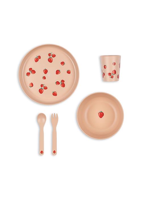 Konges Sløjd Middagssæt Fragola  Fragola One Size  Lyserød  One Size 18 M+ Drenge, Piger