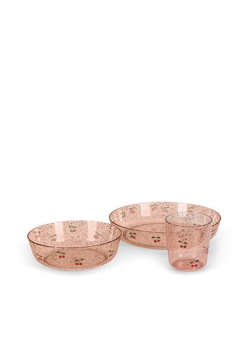 Konges Sløjd Sparkly Middagssæt Cherry  Cherry One Size  Gul  One Size  Piger