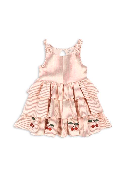 Konges Sløjd GOTS Ellie Kjole Amour Stripe  Amour Stripe 2 Y  Rød  2 år  Piger