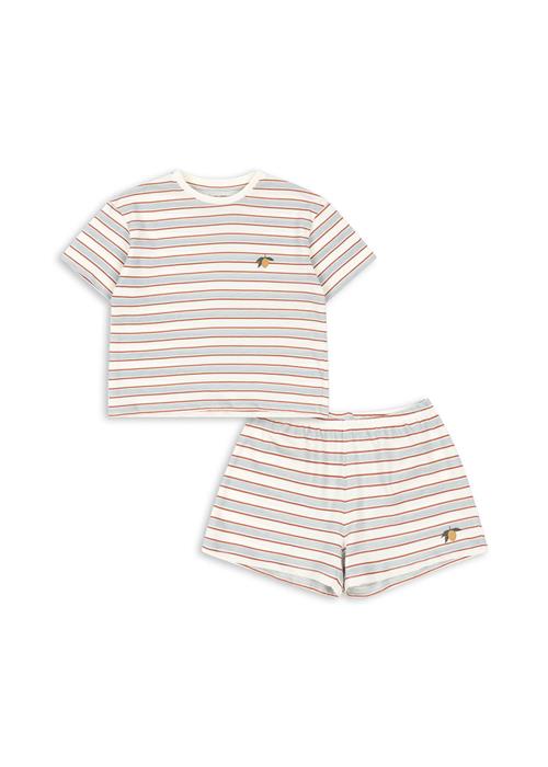 Konges Sløjd GOTS Famo Sæt Pearl Stripe  Pearl Stripe 2 Y  Grøn  2 år  Drenge