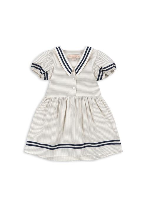 Konges Sløjd GOTS Allie Sømandskjole Bleu Stripe  Bleu Stripe 6 Y    6 år  Piger